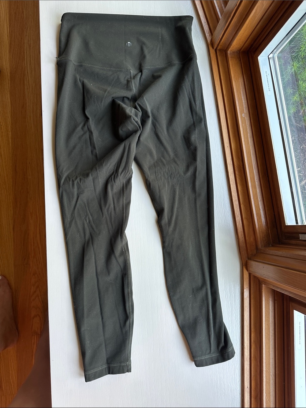 Amazon Women's Olive Green High-Rise Leggings